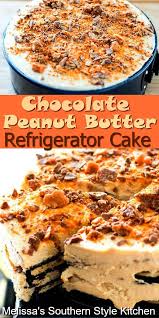 No Bake Chocolate Peanut Butter Refrigerator Cake Chocolate Dessert Recipes Refrigerator Cake Easy Gluten Free Desserts