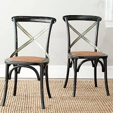 Dining side chairs set of 2 solid wood chair seat heavy duty metal frame x back for kitchen restaurant dining room cafe bistro, silla de comedor 4.6 out of 5 stars 212 $169.99 $ 169. Safavieh Eleanor X Back Farmhouse Side Chairs Set Of 2 Bed Bath Beyond