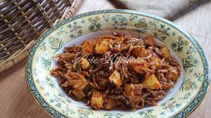 This is a must have side dish for nasi lemak (steamed rice with coconut milk). Sambal Ikan Bilis Dengan Kentang Azie Kitchen