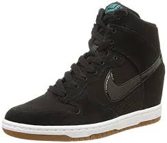 Nike Women S Dunk Sky Hi Essential Sneakers From Finish Line Nike Women S Dunk Sky Hi Essential Black Black Sail Gum Med Brown Casual Shoe 7 5 Women Us Look