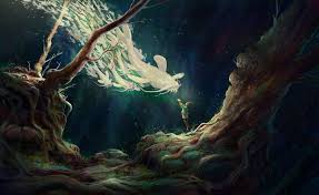 4549019 Artwork Underwater Children Fantasy Art Trees Spirit Fish Spirits Wallpaper Mocah Hd Wallpapers