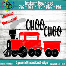 I think the video is a bit misleading in that real railway vehicles typically have more than one axle. Train Clipart Svg Choo Choo Svg Red Train Birthday Cut File Boy Tr By Dynamic Dimensions Thehungryjpeg Com