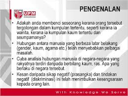 Seramai 262 orang pegawai kerajaan negeri di daerah kota bharu, kelantan dari pelbagai kategori Prasangka Dan Diskriminasi Ppt Download