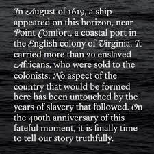 Down The 1619 Project S Memory Hole Quillette