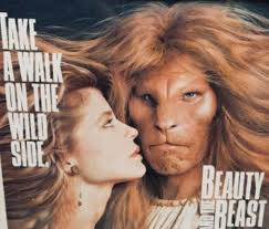 A Beauty and the Beast billboard advertisement back in the day.