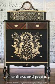 Maybe you would like to learn more about one of these? The Bold Beautiful Colorful Reclaimed Furniture Painting Stencils Royal Design Studio Stencils