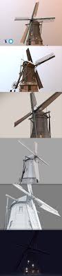 Holland Windmill 3d Model Holland Windmills Windmill 3d Model