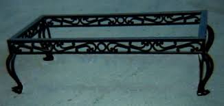 Being indoors, rust is usually not an issue. Arte Y Diseno Wrought Iron Coffee Table Base