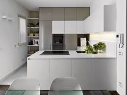 Moderne Kuche In U Form Grau Und Weiss Backofen Im Hochschrank Einbauen Kitchenlayout Kuchendesign Kuchenrenovierung Moderne Kuchenideen