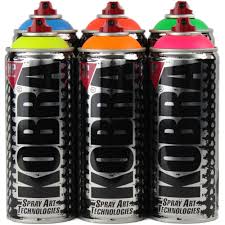 kobra hp spray paint 5 pack fluorescent