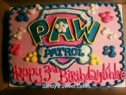 Pink Paw Patrol Buttercream Sheet Cake Www Facebook Com Sandyssweetcakes Paw Patrol Birthday Cake Girls Paw Patrol Cake Skye Paw Patrol Cake