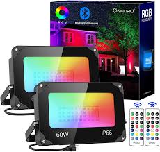 60w Bluetooth Smart Rgb Led Flood Lights With Wireless Function Led Flood Led Flood Lights Flood Lights