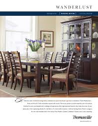 Author mely posted on august 27, 2017. Thomasville Wanderlust Dining Room By Cadieux Company Issuu