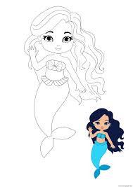 That's great news because we have a ton of princess coloring pages for you to print. Mermaid Princess Coloring Pages Printable