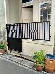 Variasi dengan pagar besi, pagar beton batu bata, pagar cor. Model Pintu Pagar Geser Minimalis Seon One Stop Solution