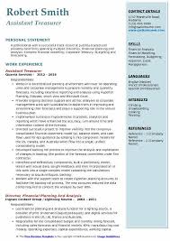 Indeed ranks job ads based on a combination of employer bids and relevance, such as your search terms and other activity on. Assistant Treasurer Resume Samples Qwikresume