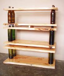 Idea For Bookshelf Or Even Coffee Table Legs Recycled Bottle Crafts Wine Bottle Diy Crafts Bookshelves Diy