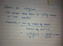 A chemist uses 0.25 l of 2.00 m h2so4 to completely neutralize a 2.00 l of solution of naoh. An Aqueous Solution Have A Density Of 1 25g Ml If Molecular Weight Of Solute Is 62 5g Mol Then Brainly In