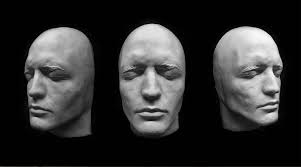 1 ROBERT PATTINSON made to order White Plastic life cast prop face head  Lifecast prosthetic special effects studio casting life size resin