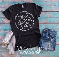 Download T Shirt Mockup Girls Mockup Ladies Bella Canvas Black T Shirt Mock Up Ladies Gray T Shirt Mock Up Flat Lay Shirt Mockup Shirt Mockup Black Tshirt Mens Tops