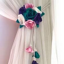 cicekli perde aksesuarlari ile ilgili gorsel sonucu flower decorations curtain holder baby mobile