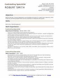Contracting Specialist Resume Samples Qwikresume
