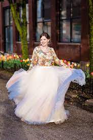 I Bought My Wedding Dress On Etsy Here Are My Tips For Buying A Custom Dress Online Offbeat Bride