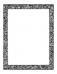 Free leaf border templates including printable border paper and clip art versions. Floral Vines Bw Border Borders For Paper Page Borders Design Frame Border Design
