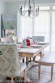 Style your perfect dining room with our selection of rectangular, round, and wooden dining tables online at pier 1. Decorating The New Dining Room Table For The 4th Of July Beth Bryan
