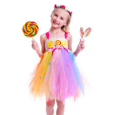 It would make a fabulous birthday party dress, halloween costume, a great photo prop or used for everyday play! Lollipop Candy Girls Tutu Dress Kids Rainbow Birthday Party Dress Children Sweet Candy Land Outfit Girls Dance Recital Gown Dresses Aliexpress