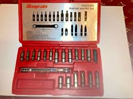 Snap On 20 Pc Screwdriver Bit Ratchet Set Rrp 228 72 Ebay In 2020 Screwdriver Bits Metric Socket Set Ratchet