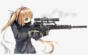 Aesthetic gif thunderstorm nature sky. 785613346previewsniper2 Anime Cool Girl With Gun Png Image Transparent Png Free Download On Seekpng