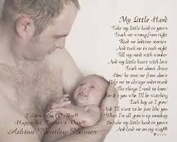 Birthday Gift For Dad From Baby Boy Daddy S First Father S Day Gift From Baby My Little Hand 8x10 11x14 Personalized Poetry Print First Fathers Day Fathers Day Poems First Fathers Day Gifts