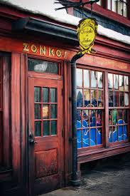 It was closed as the weasley's opened their own much more extensive joke shop in the diagon ally version of the wizarding world of the harry potter, making it seem redundant. The Redolent Mermaid Travel Wizarding World Of Harry Potter Hogwarts Hogsmeade