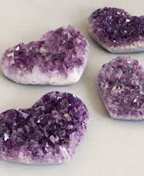 Glittering Amethyst Gemstone Heart Accents In 2020 Heart Gemstone Amethyst Gemstone Amethyst