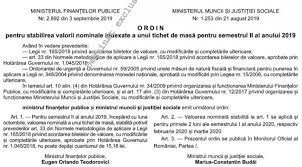 Măsură face obiectul legii nr. Cresterea Valorii Tichetelor De Masa Blocata