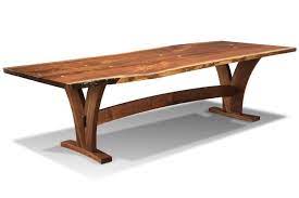 Harden Dining Table Wood Base Dining Table Natural Edge Dining Table Live Edge Dining Table