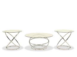 Insulated glass windows are vital for combining an open view with a sensible hvac bill, which is why any. Three Piece Contemporary Occasional Table Set In Chrome Mathis Brothers Furniture