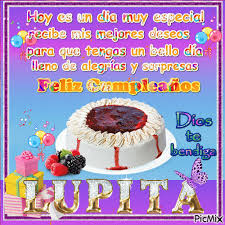You can choose the most popular free feliz cumpleanos gifs to your phone or computer. Felicidades Lupita Picmix