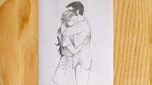 How To Draw A Cute Couple Hugging For Beginners Romantic Couple Hugging Drawing Pencil Sketch Youtube Couple lovers bench hugging drawn sketch vector. how to draw a cute couple hugging for beginners romantic couple hugging drawing pencil sketch