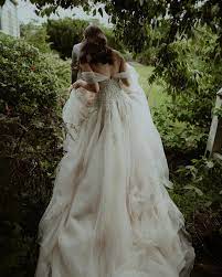 Ethereal Bride Secret Garden Wedding Kenneth Winston Bride Style 1745 In 2021 Beaded Wedding Gowns Ethereal Bride Real Brides Dresses