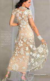 Crochet Patterns Russian Ebook Irish Lace Dresses By Tinycrocheted Crochet Wedding Dresses Crochet Lace Dress Crochet Dress