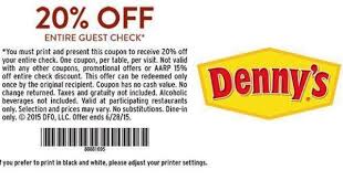 20 Off Denny S Coupons Specials Jun 2015 Dennys Coupons Coupons Printable Coupons