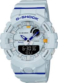 Five alarms, stopwatch, countdown timer, full auto calendar. G Shock Analog Digital Gba800dg 7a Men S Watch White