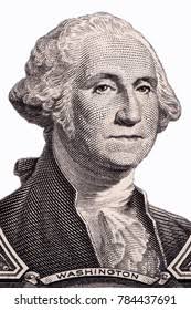 George Washington Portrait On White Background Stock Photo 784437691