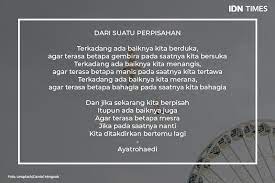 Itulah kumpulan puisi untuk mantan terindah yang bikin baper. 10 Puisi Cinta Yang Siap Bikin Kamu Makin Baper