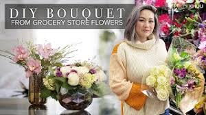 Grocery store flowers are a great and inexpensive way to sharpen your floral design skills. Diy Flower Arrangement Under 30 With Grocery Store Flowers Julie Khuu Youtube