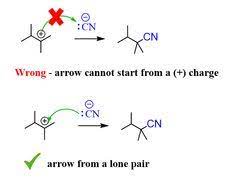 Curved Arrow Cannot Start From A Positive Sign Chemistry Curved Arrow Covalent Bonding