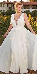 Midi length fit n flare pocket plus size dress. 39 Plus Size Wedding Dresses A Jaw Dropping Guide Plus Size Wedding Gowns Wedding Dresses Linen Wedding Dress