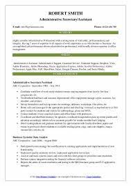 Executive secretary job description should contain the following requirements and qualifications: Administrative Secretary Resume Samples Qwikresume